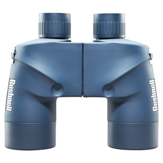 Binoculars with distance store meter