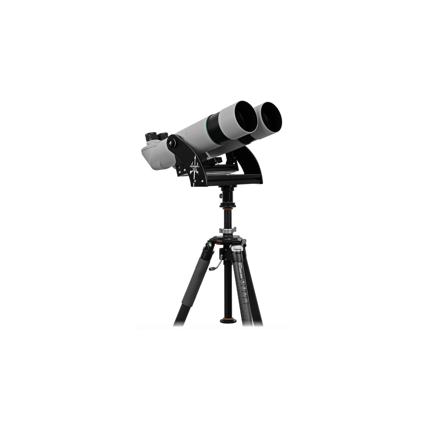 Giant binoculars Omegon Brightsky 30x100 90º with tripod, center column