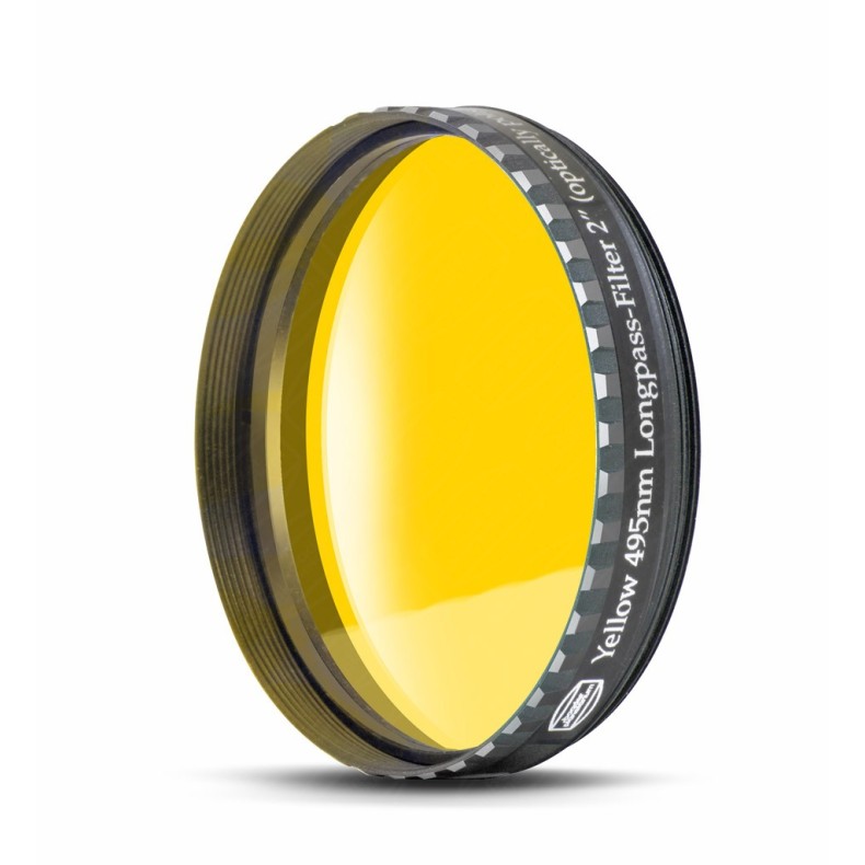 Yellow filter 495 nm 2" 2