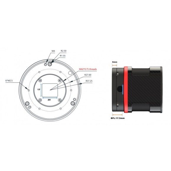 Buy Player One URANUS-C PRo (IMX585 Color) Refrigerated Camera Online